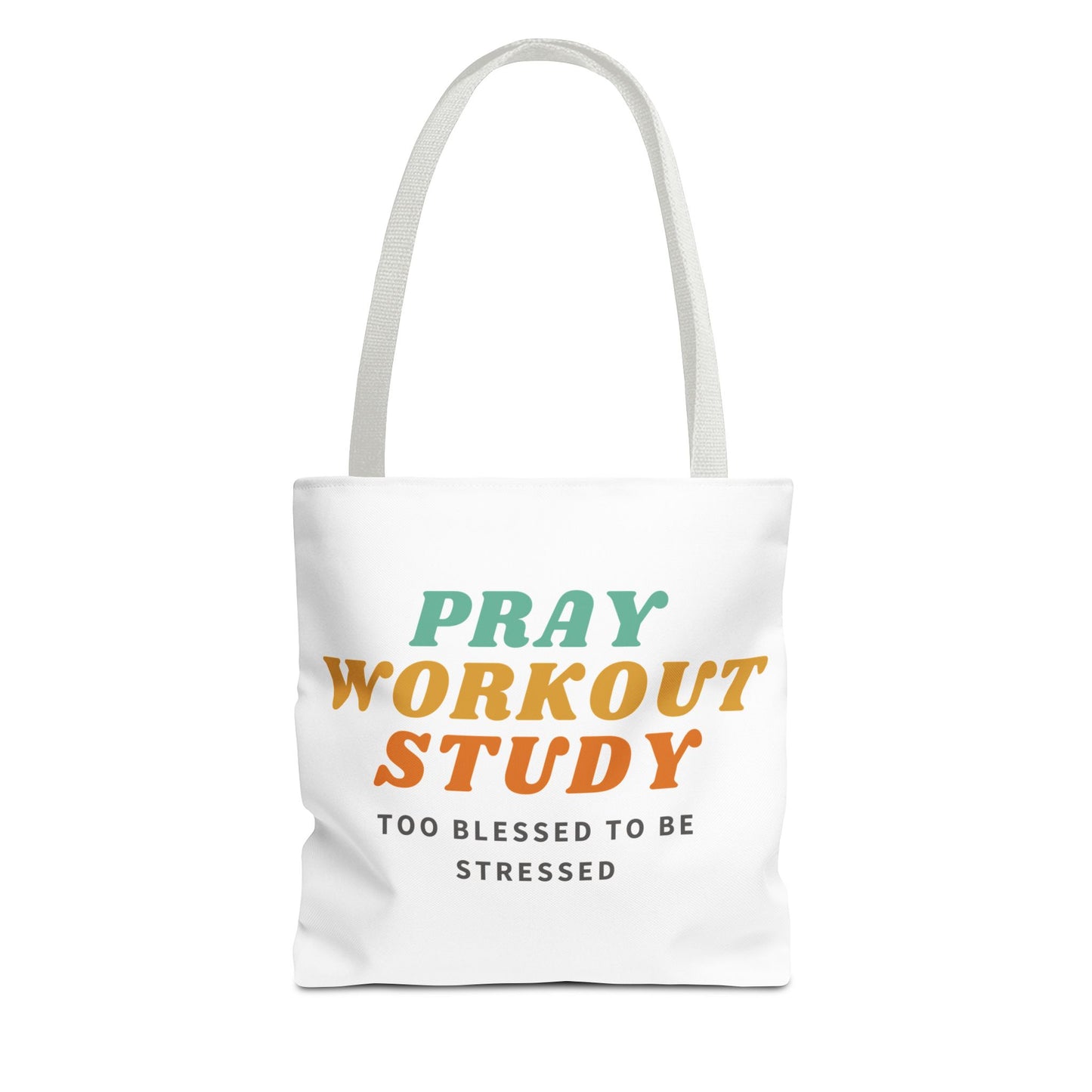Pray, Workout, Study Tote Bag | High Durable® 100% Polyester