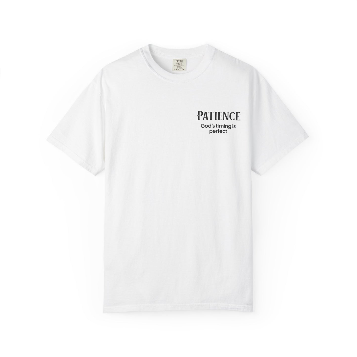 "PATIENCE" Fruits of The Spirit | Comfort Colors® Unisex Garment-Dyed T-shirt