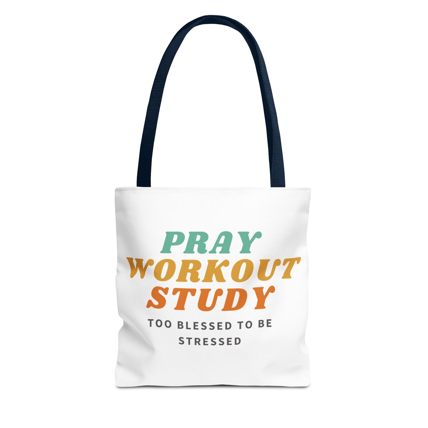 Pray, Workout, Study Tote Bag | High Durable® 100% Polyester