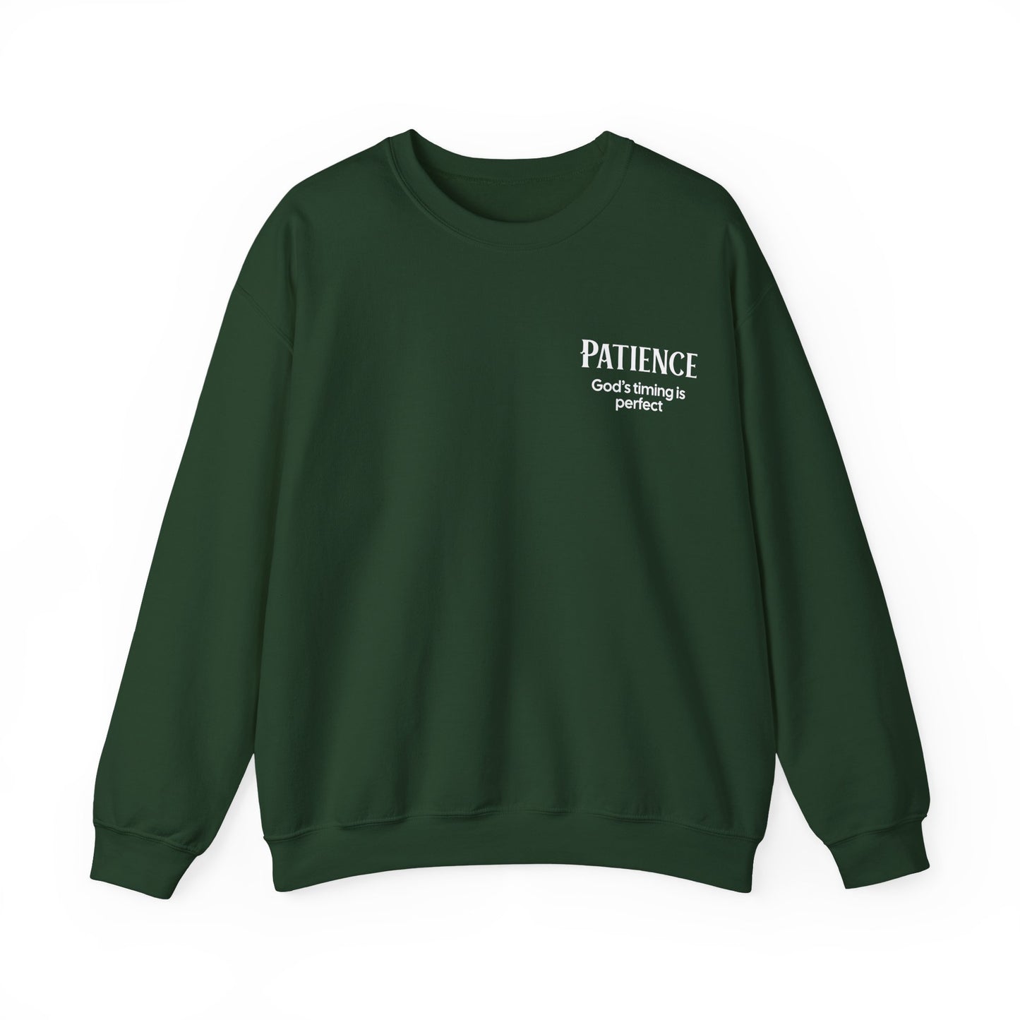 "PATIENCE" Fruits of The Spirit | Unisex Heavy Blend™ Crewneck Sweatshirt