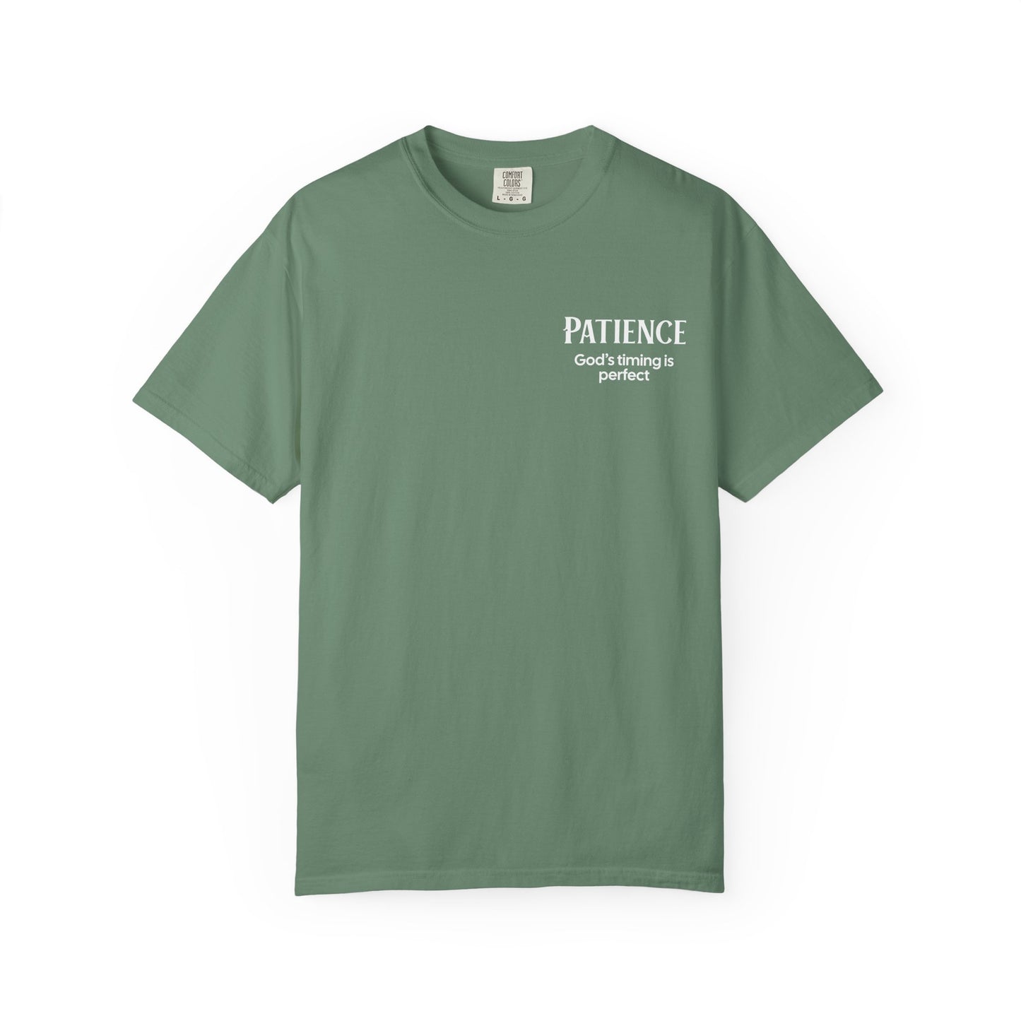"PATIENCE" Fruits of The Spirit | Comfort Colors® Unisex Garment-Dyed T-shirt