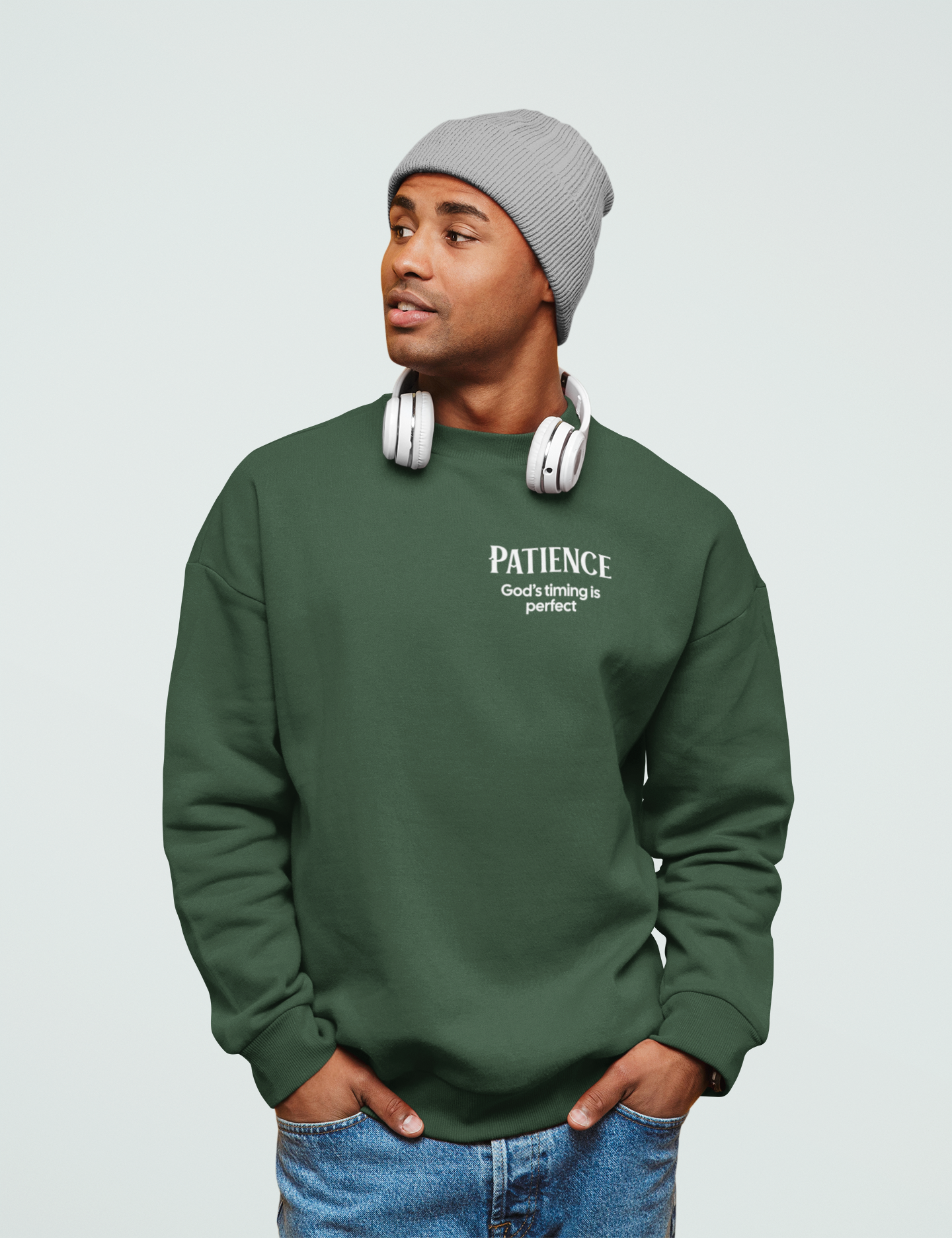 "PATIENCE" Fruits of The Spirit | Unisex Heavy Blend™ Crewneck Sweatshirt
