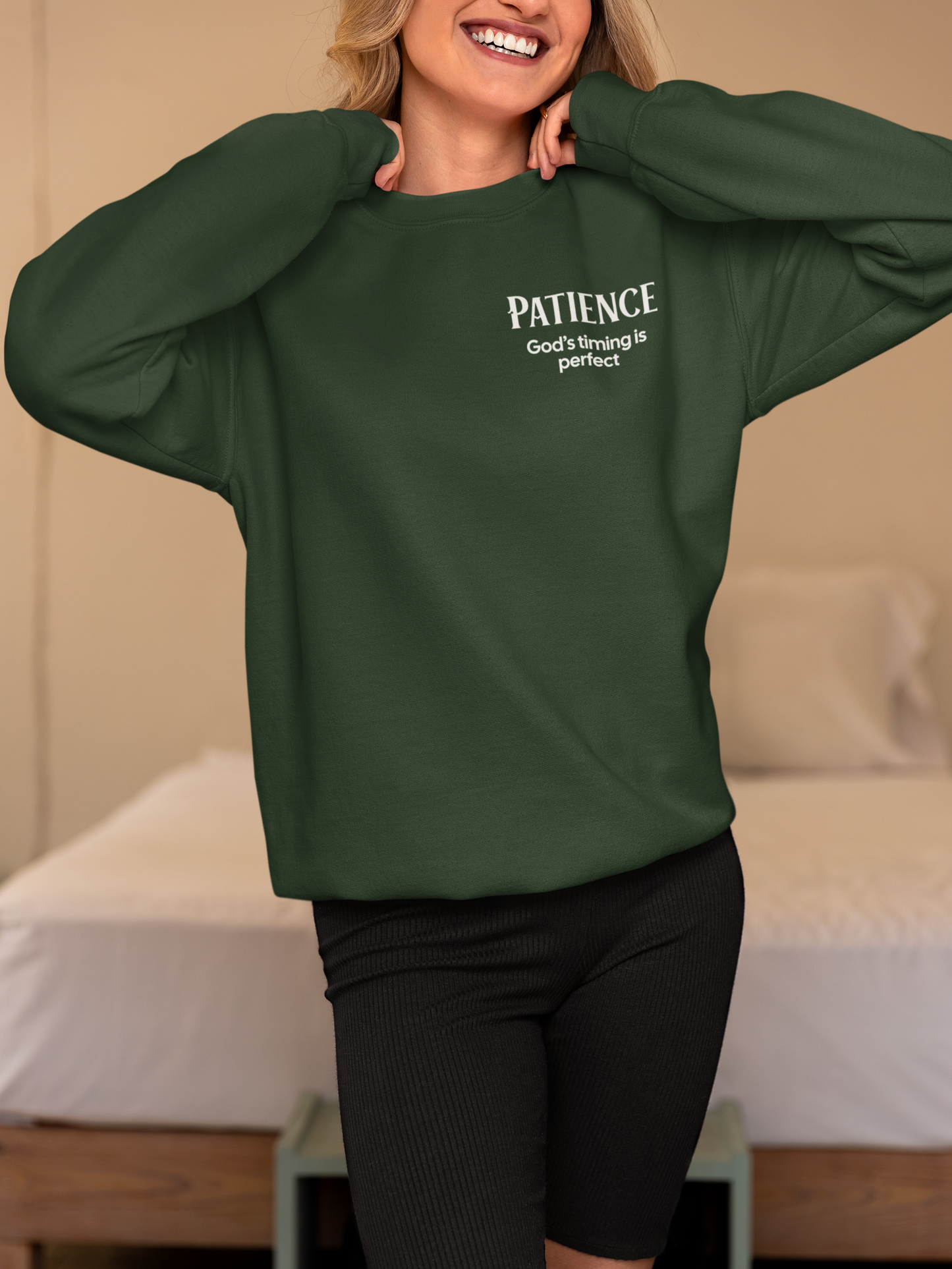 "PATIENCE" Fruits of The Spirit | Unisex Heavy Blend™ Crewneck Sweatshirt
