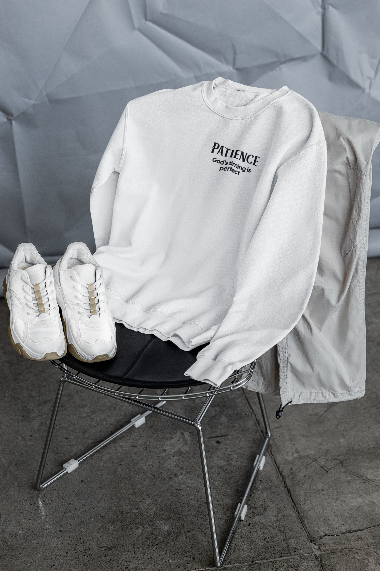 "PATIENCE" Fruits of The Spirit | Unisex Heavy Blend™ Crewneck Sweatshirt
