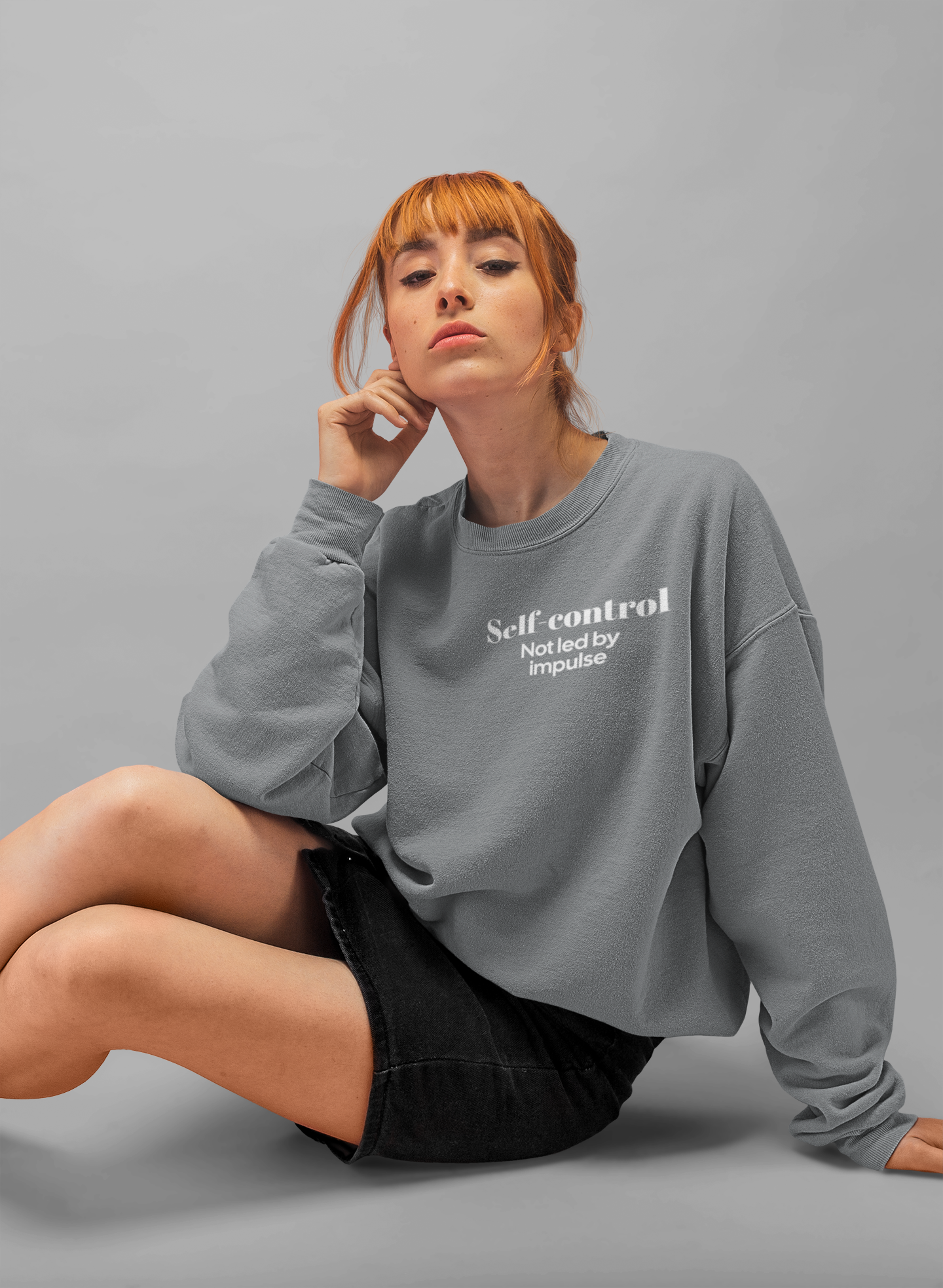 "SELF-CONTROL" Fruits of The Spirit | Unisex Heavy Blend™ Crewneck Sweatshirt