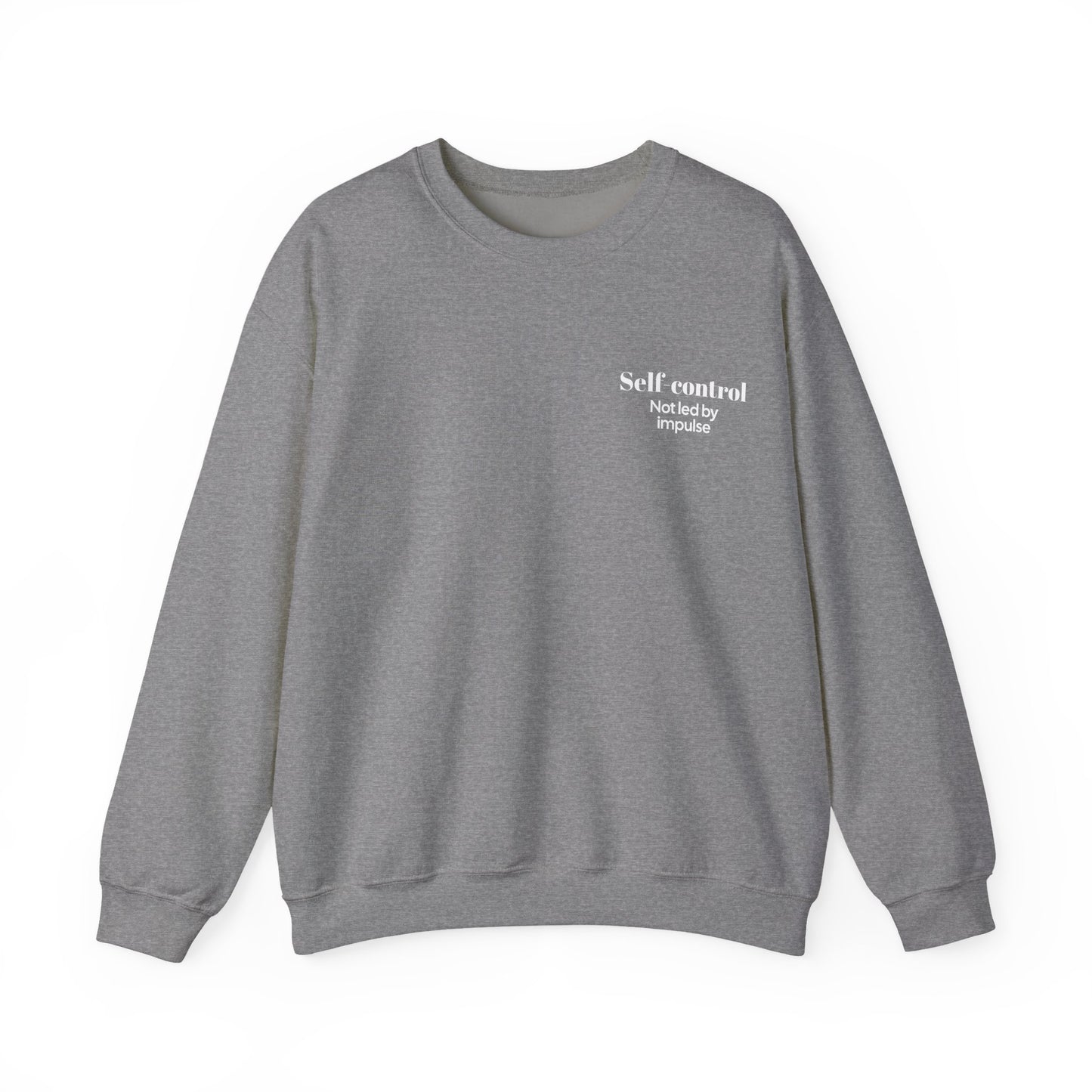 "SELF-CONTROL" Fruits of The Spirit | Unisex Heavy Blend™ Crewneck Sweatshirt