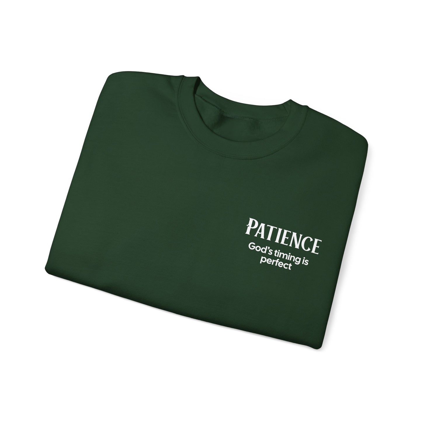 "PATIENCE" Fruits of The Spirit | Unisex Heavy Blend™ Crewneck Sweatshirt