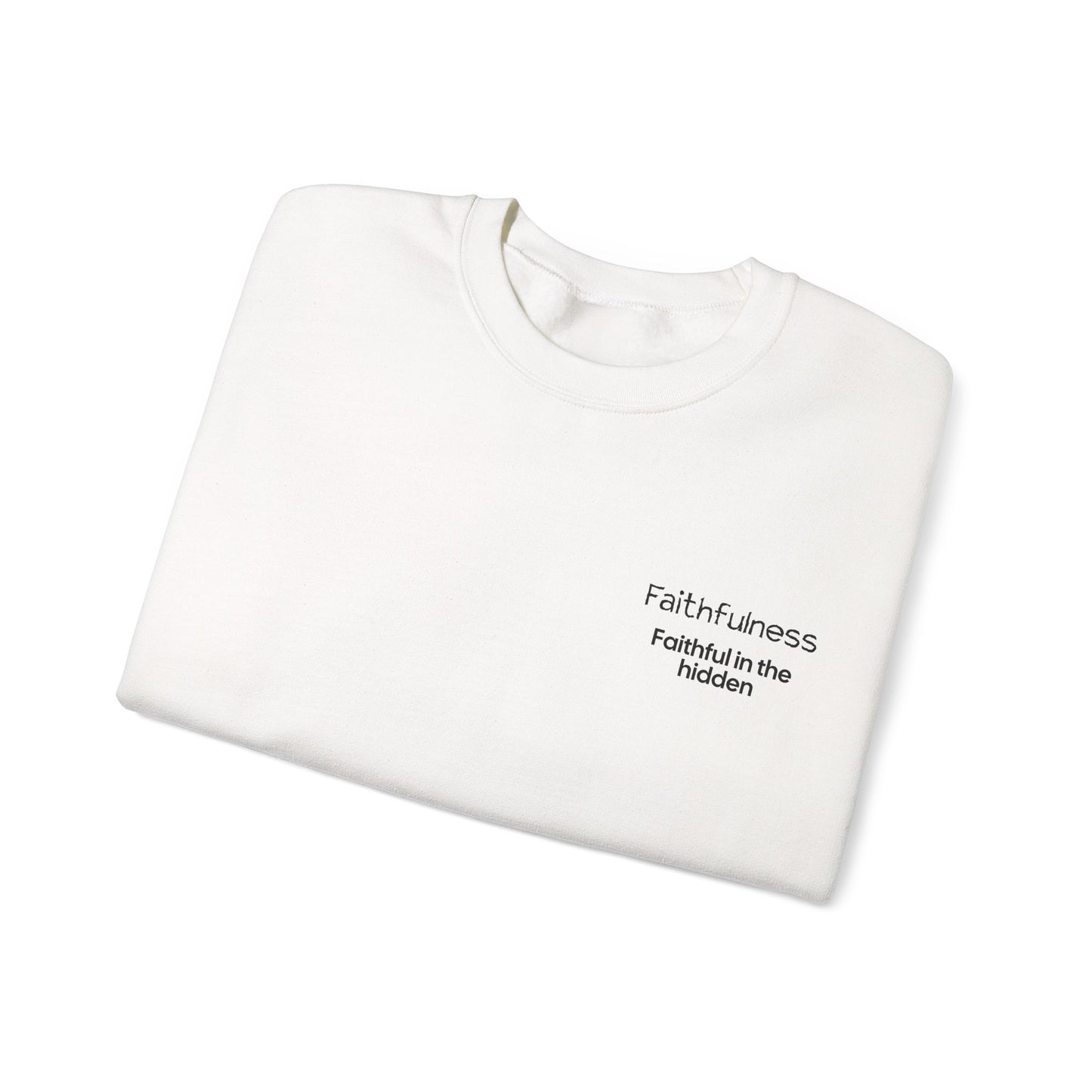 "FAITHFULNESS" Fruits of The Spirit | Unisex Heavy Blend™ Crewneck Sweatshirt