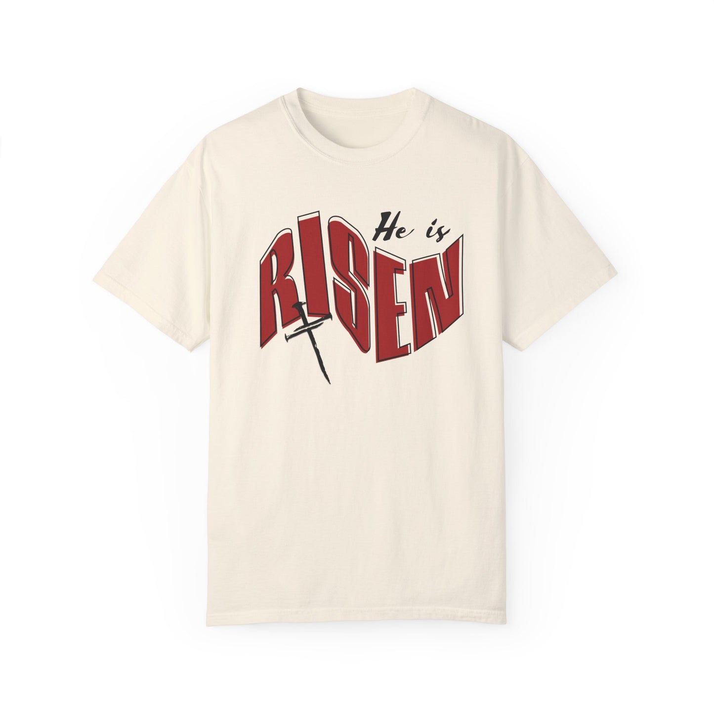 He Is Risen Christian T-Shirt – Unisex Easter Faith Tee | Comfort Colors® Soft Cotton