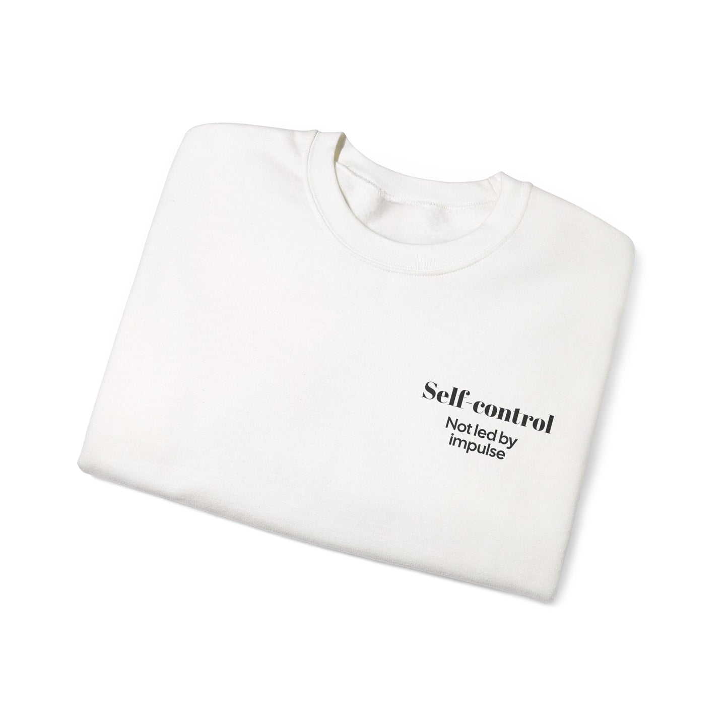 "SELF-CONTROL" Fruits of The Spirit | Unisex Heavy Blend™ Crewneck Sweatshirt