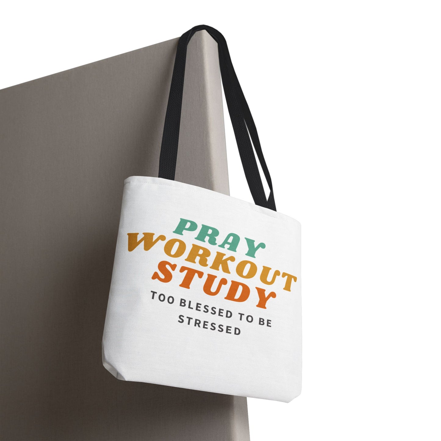 Pray, Workout, Study Tote Bag | High Durable® 100% Polyester