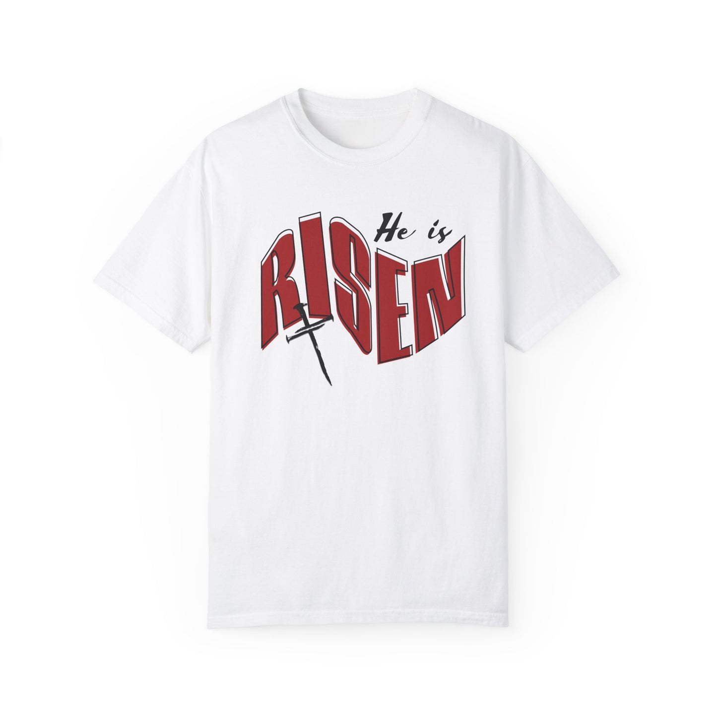 He Is Risen Christian T-Shirt – Unisex Easter Faith Tee | Comfort Colors® Soft Cotton