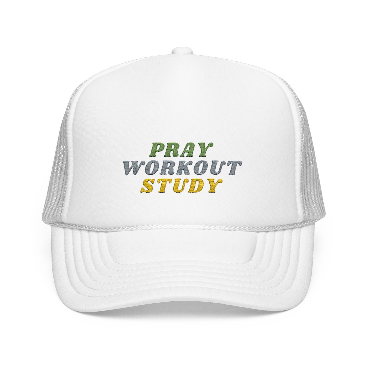 Pray, Workout, Study Trucker Hat | OTTO CAP® 100% Polyester