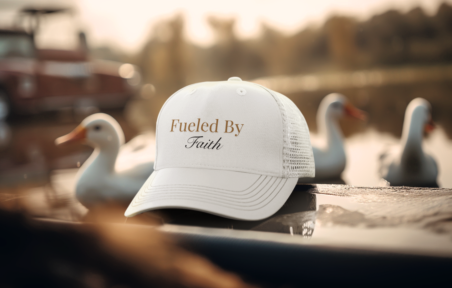 Fueled By Faith Trucker Hat | OTTO CAP® 100% Polyester