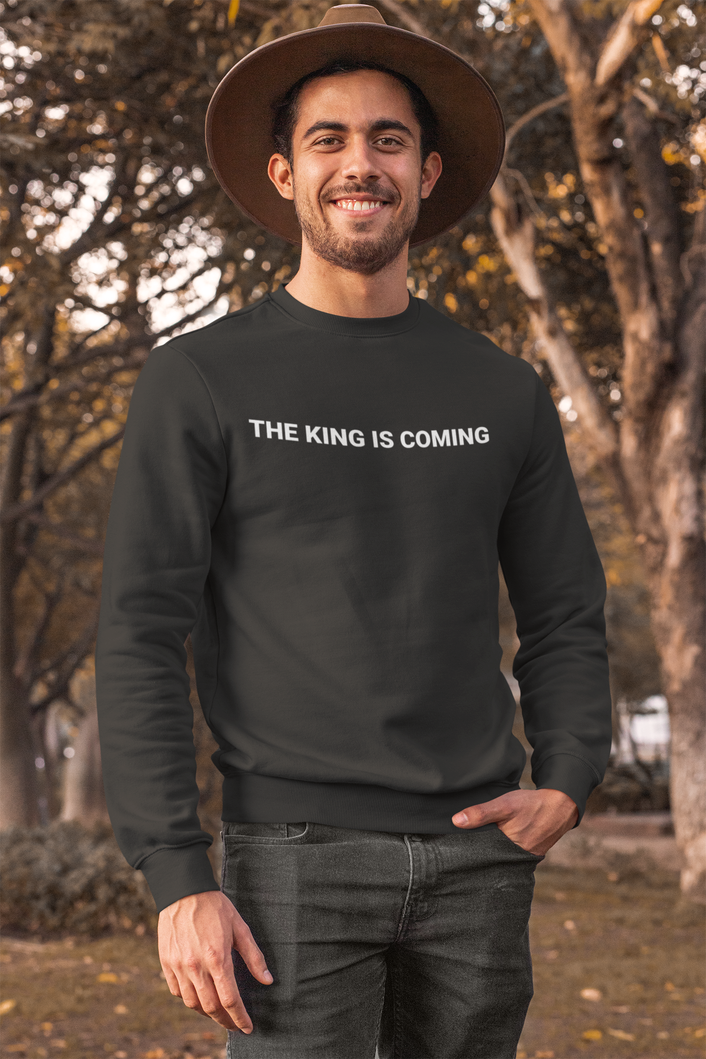 The King is Coming Sweatshirt | Classic Fit® Heavy Blend