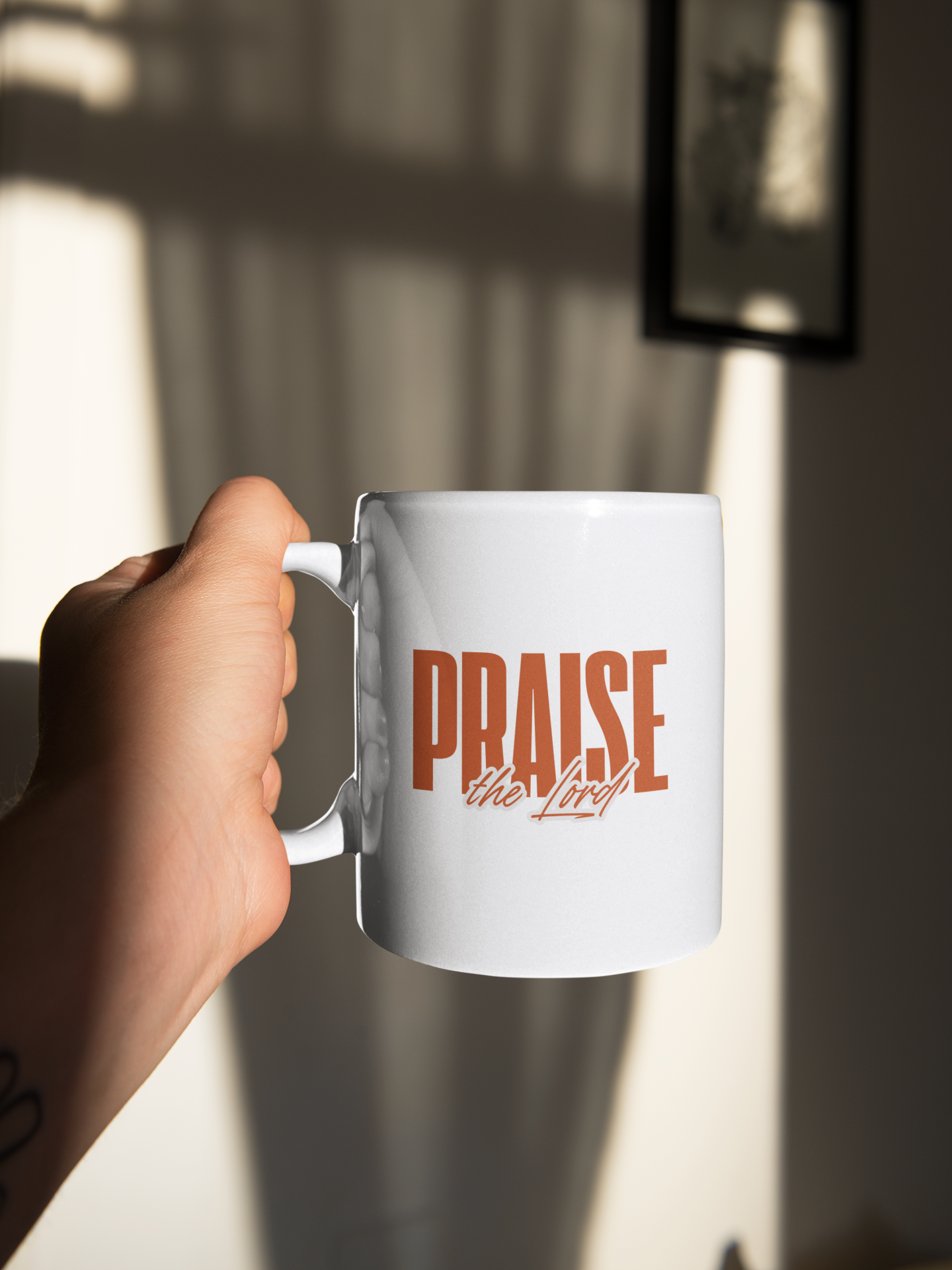 Praise the Lord Ceramic Mug (11oz) | Inspirational Coffee Mug