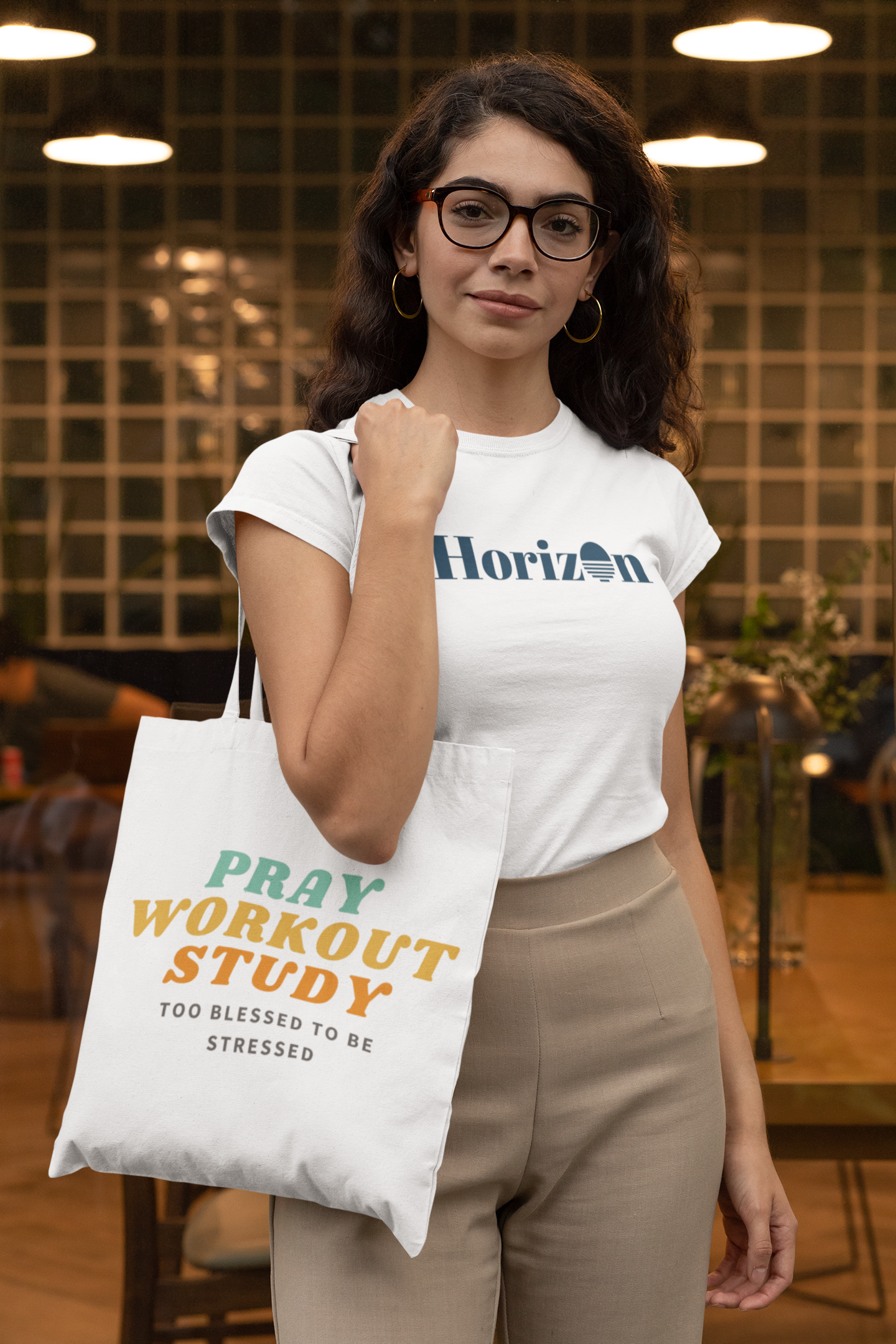 Pray, Workout, Study Tote Bag | High Durable® 100% Polyester