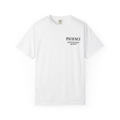 "PATIENCE" Fruits of The Spirit | Comfort Colors® Unisex Garment-Dyed T-shirt