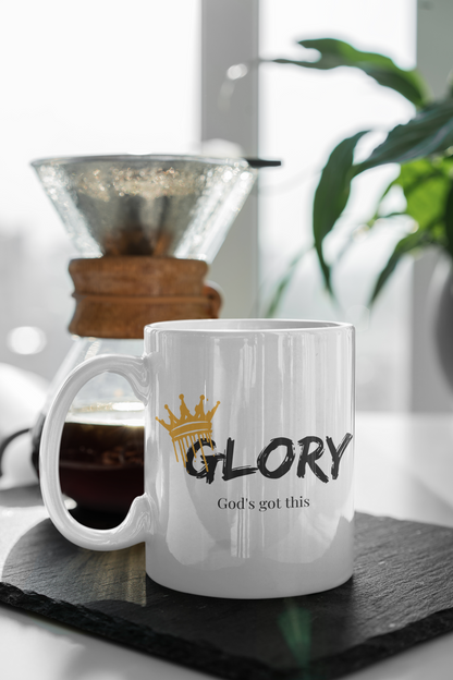 Glory Ceramic Mug (11oz) | Inspirational Coffee Mug