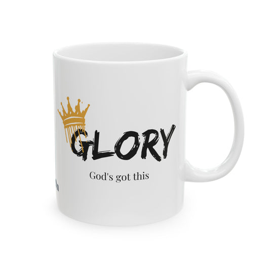 Glory Ceramic Mug (11oz) | Inspirational Coffee Mug