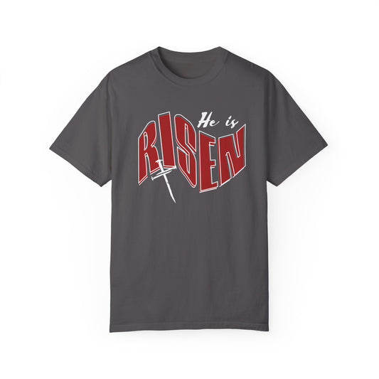 He Is Risen Christian T-Shirt – Unisex Easter Faith Tee | Comfort Colors® Soft Cotton