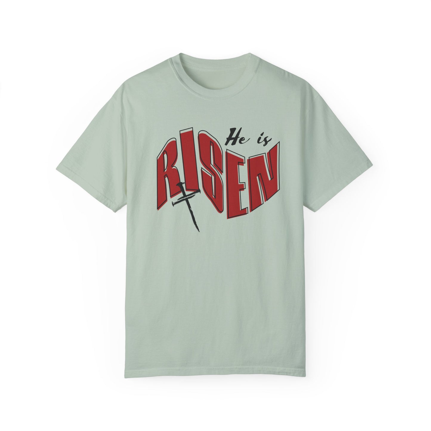 He Is Risen Christian T-Shirt – Unisex Easter Faith Tee | Comfort Colors® Soft Cotton