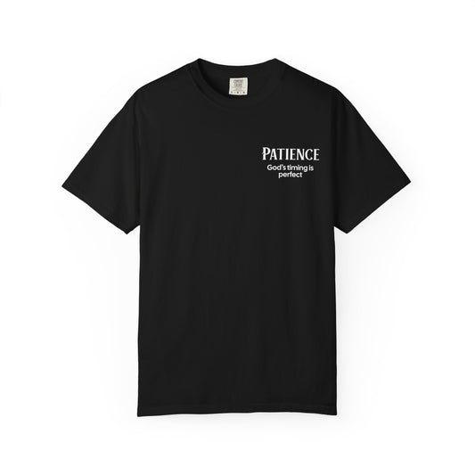 "PATIENCE" Fruits of The Spirit | Comfort Colors® Unisex Garment-Dyed T-shirt