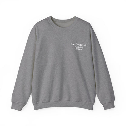 "SELF-CONTROL" Fruits of The Spirit | Unisex Heavy Blend™ Crewneck Sweatshirt