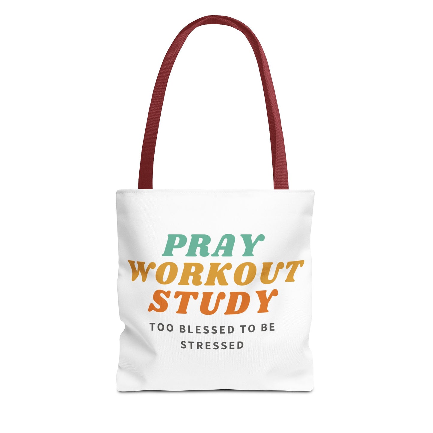 Pray, Workout, Study Tote Bag | High Durable® 100% Polyester