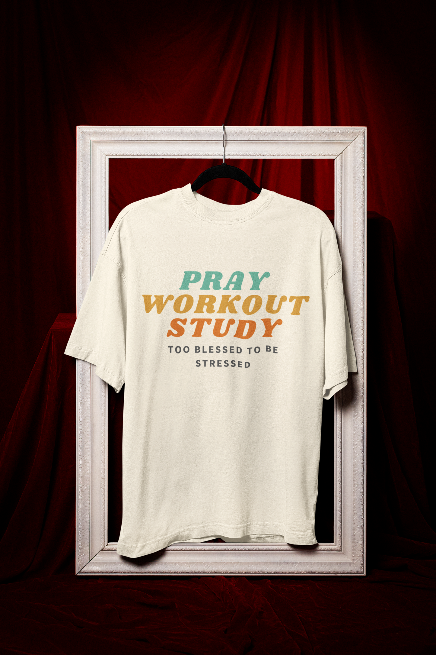 Pray, Workout and Study Christian T-Shirt | Comfort Colors® Soft Cotton